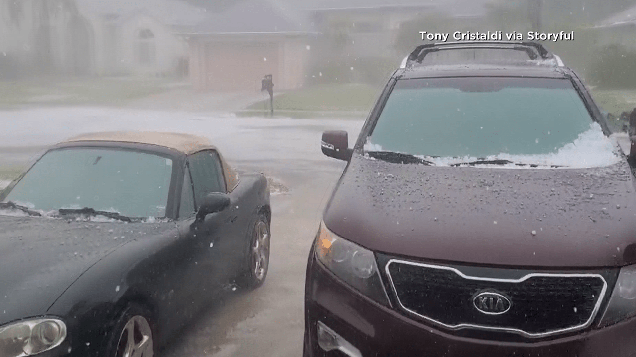 hail on cars